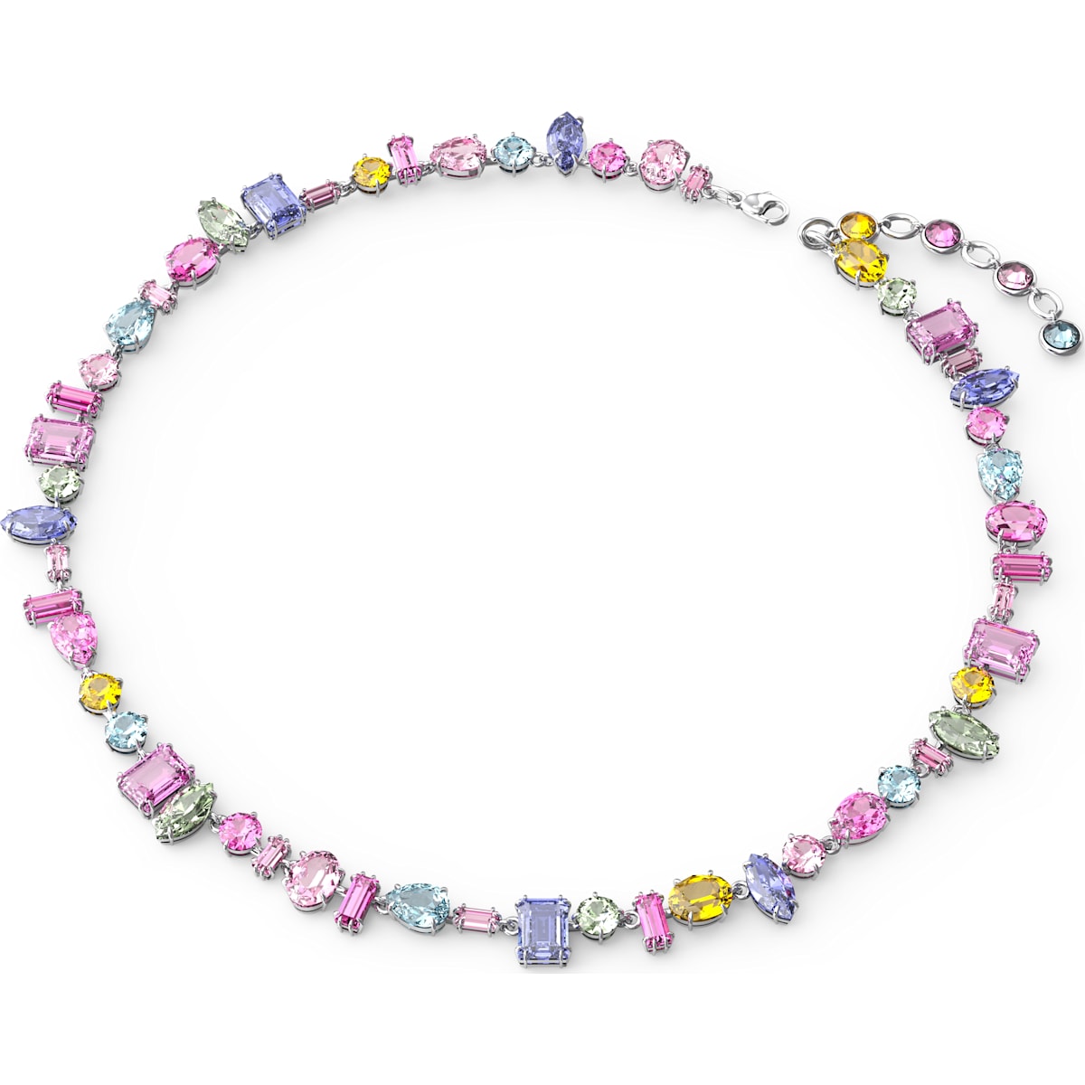 Swarovski - Gema Halskette, Mehrfarbig, Rhodiniert - CRYSTAL UNTERBERGER