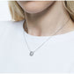 Swarovski - Millenia Halskette, Swarovski Zirkonia im Quadrat-Schliff, Weiß, Rhodiniert - CRYSTAL UNTERBERGER