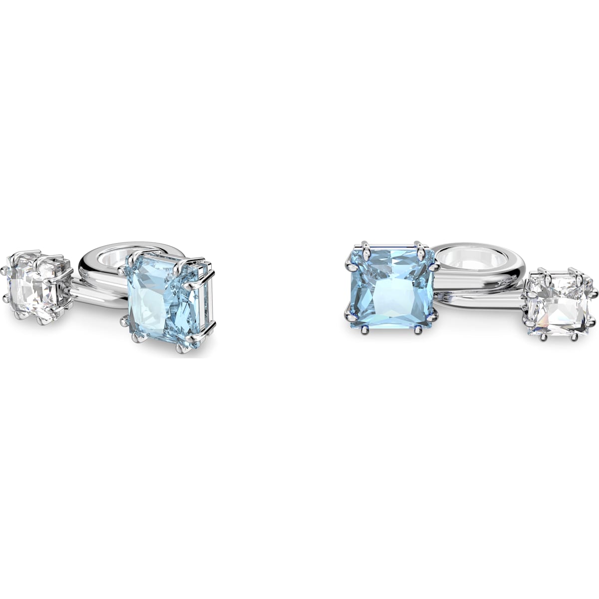 Swarovski - Schmuck für Ohrhörer Blau, Silberfarben - CRYSTAL UNTERBERGER