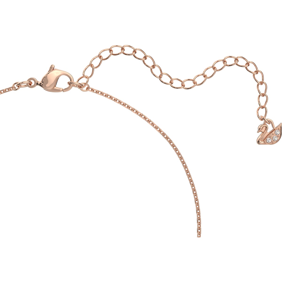 Swarovski - Twist Halskette, Weiss, Rosegold-Legierungsschicht - CRYSTAL UNTERBERGER