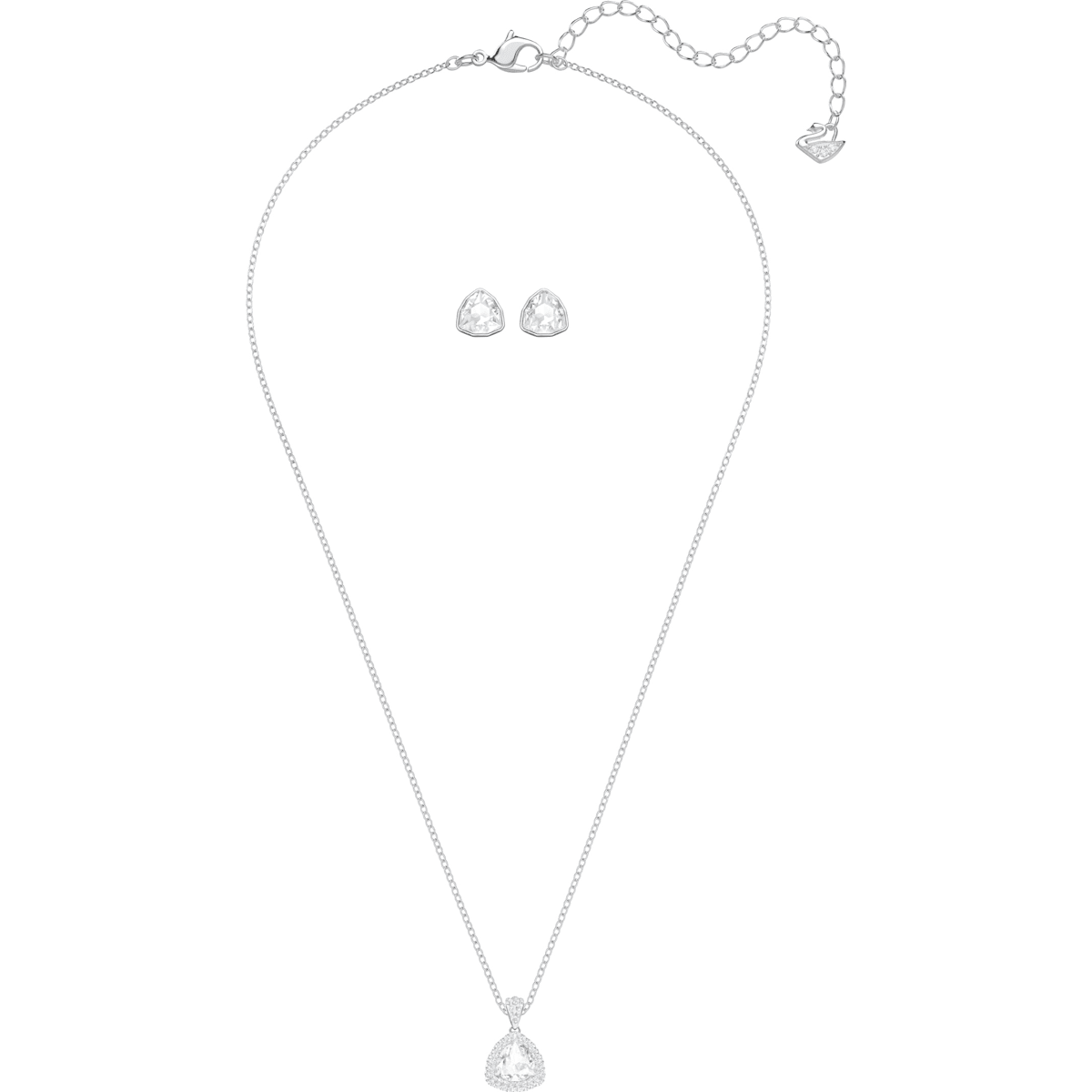 Swarovski - Begin Set, Weiss, Rhodiniert - CRYSTAL UNTERBERGER