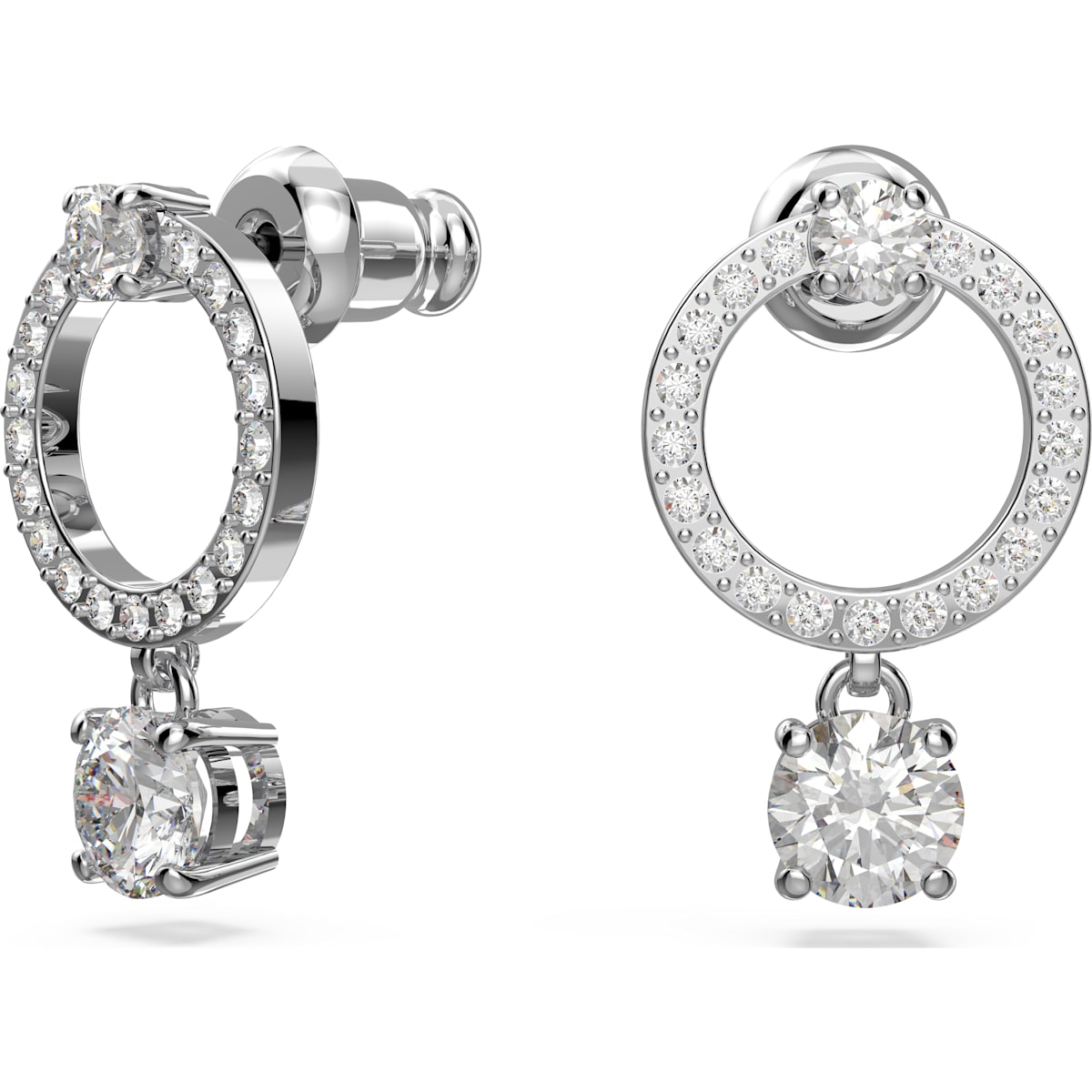 Swarovski - SS ATTRACT:OHRSTECKER CIR CZWH/CRY/RHS - CRYSTAL UNTERBERGER