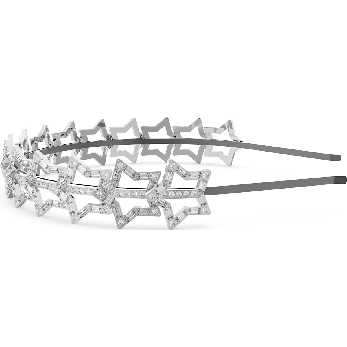 Swarovski - STA002 Haarreifen, Stern, Rhodiniert - CRYSTAL UNTERBERGER