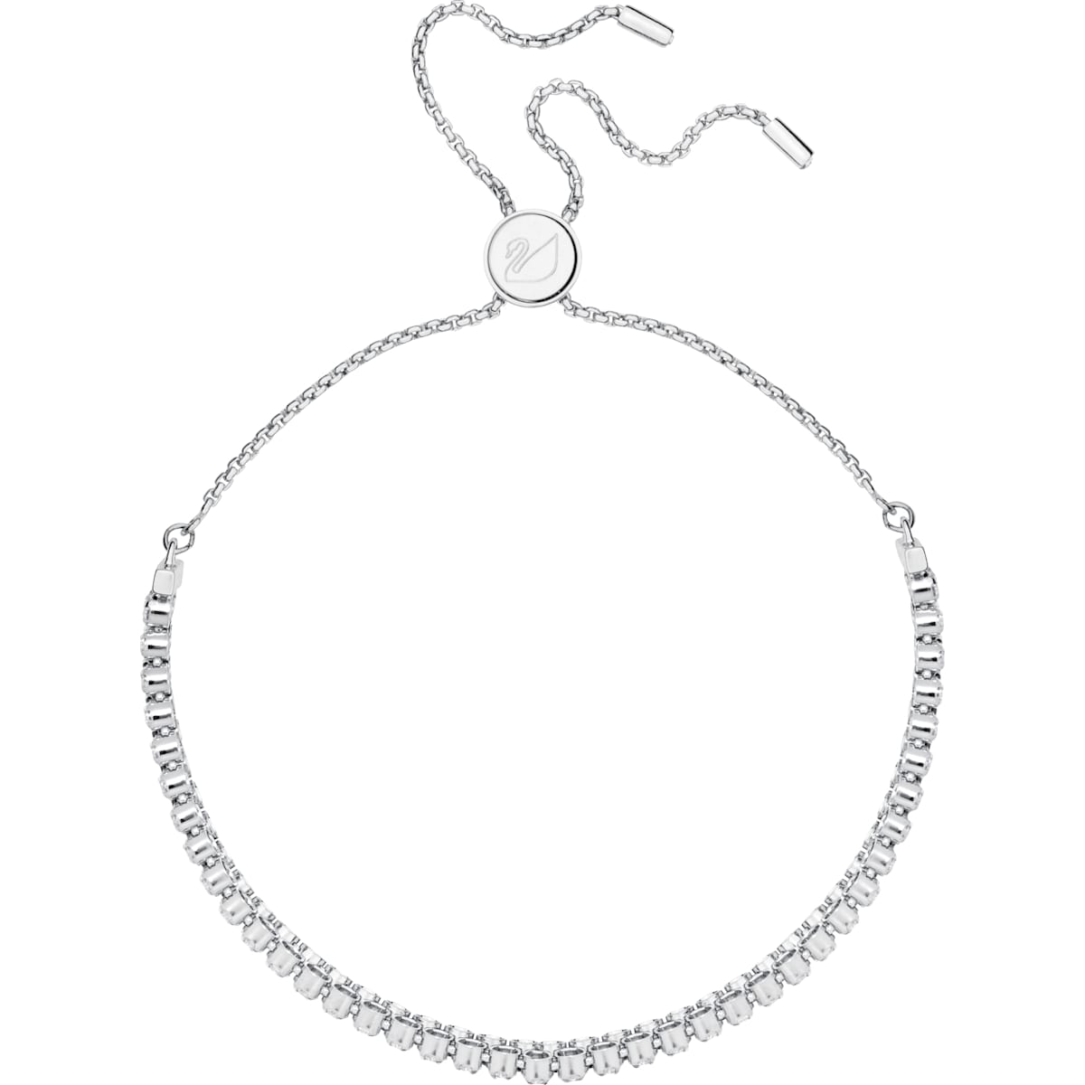 Swarovski - Subtle Armband, Weiss, Rhodiniert - CRYSTAL UNTERBERGER