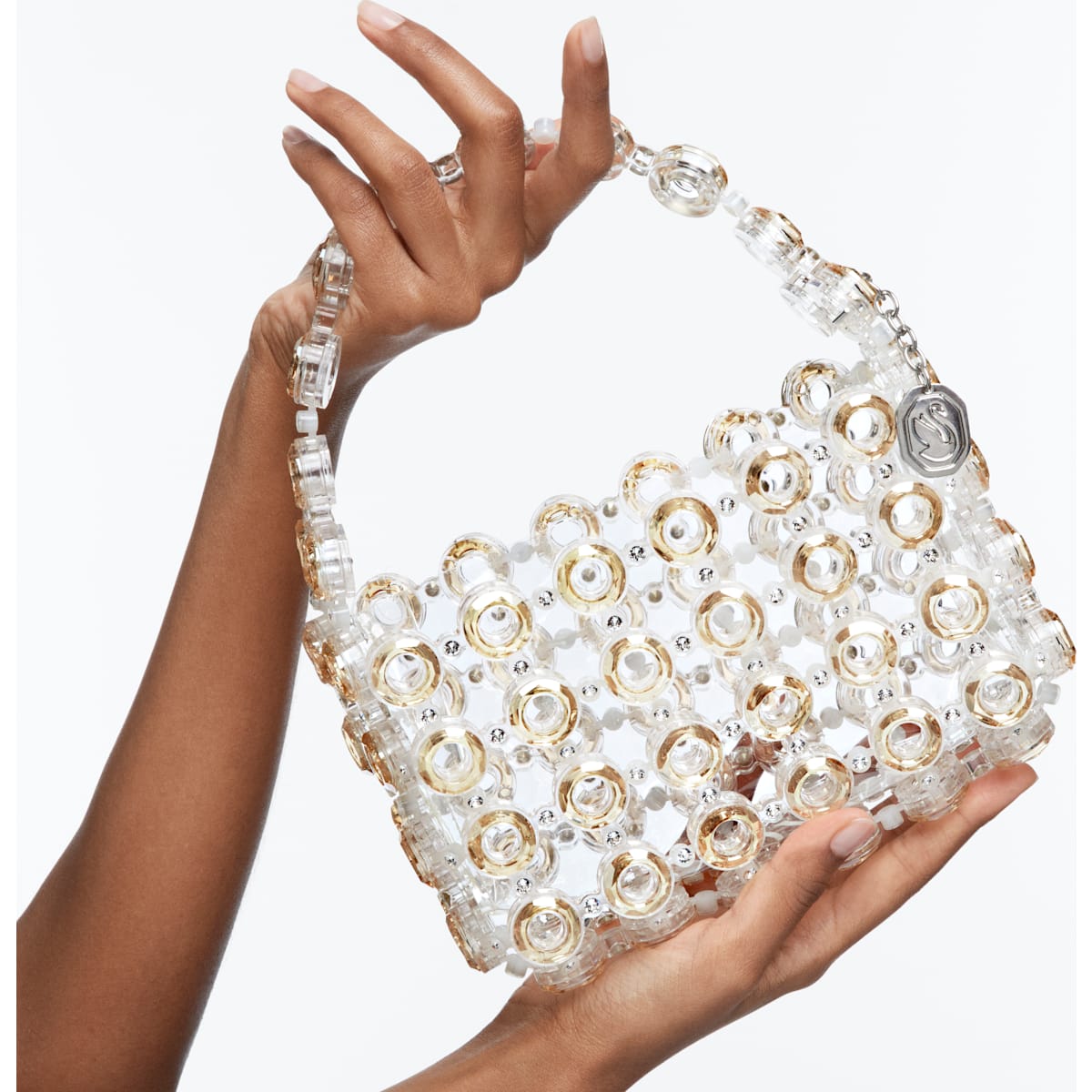 Swarovski - Tasche, Gelb, Goldlegierungsschicht - CRYSTAL UNTERBERGER