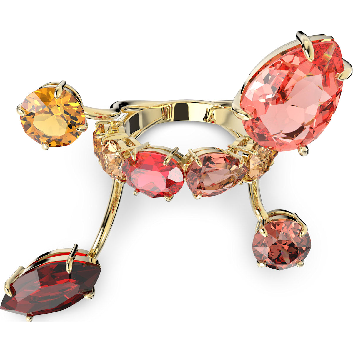 Swarovski - Gema Ring, Mehrfarbig, Goldlegierungsschicht - CRYSTAL UNTERBERGER