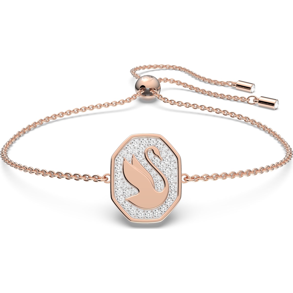 Swarovski - Signum Armband, Schwan, Weiss, Rhodiniert - CRYSTAL UNTERBERGER