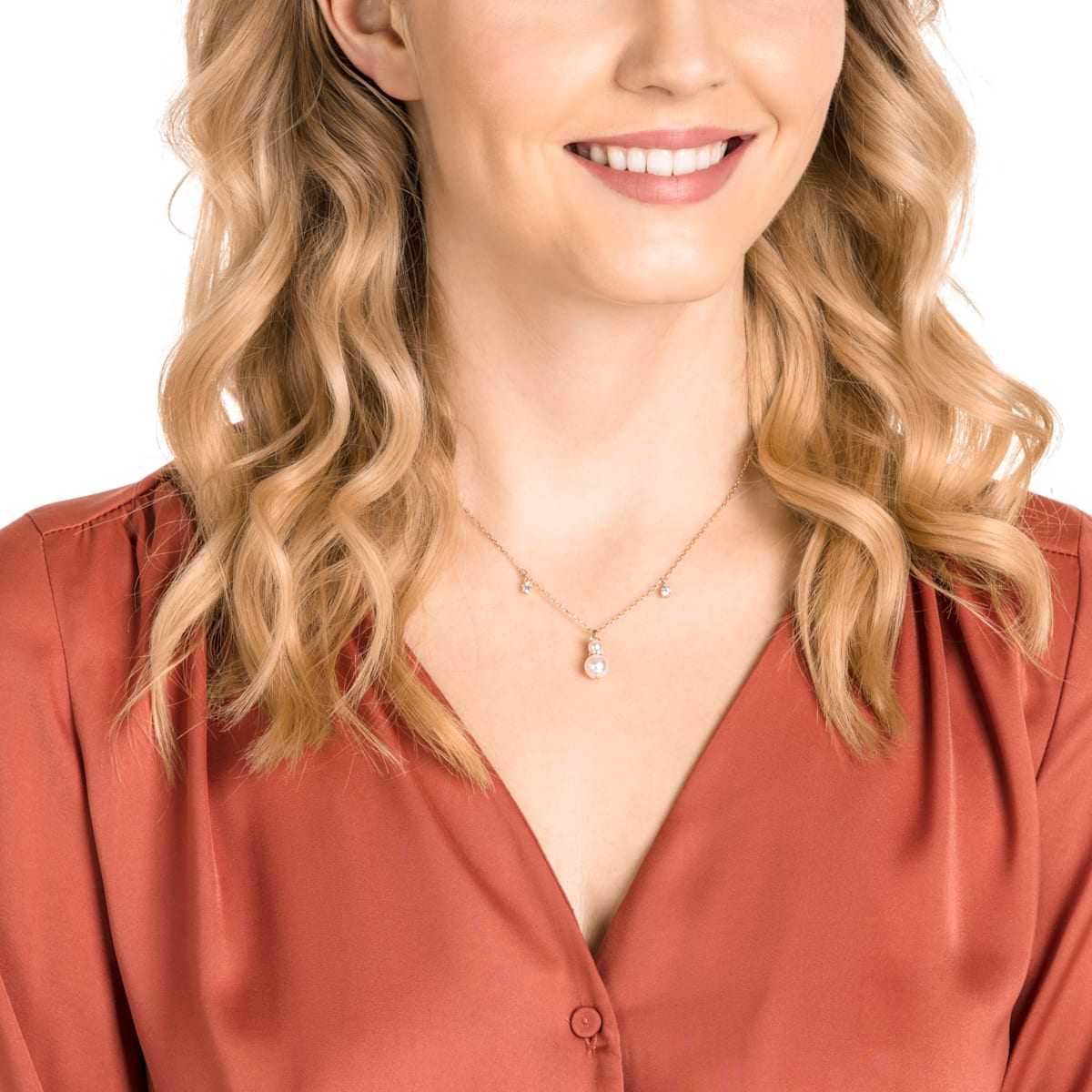 Swarovski - Little Snowman Anhänger, Weiss, Goldlegierungsschicht - CRYSTAL UNTERBERGER