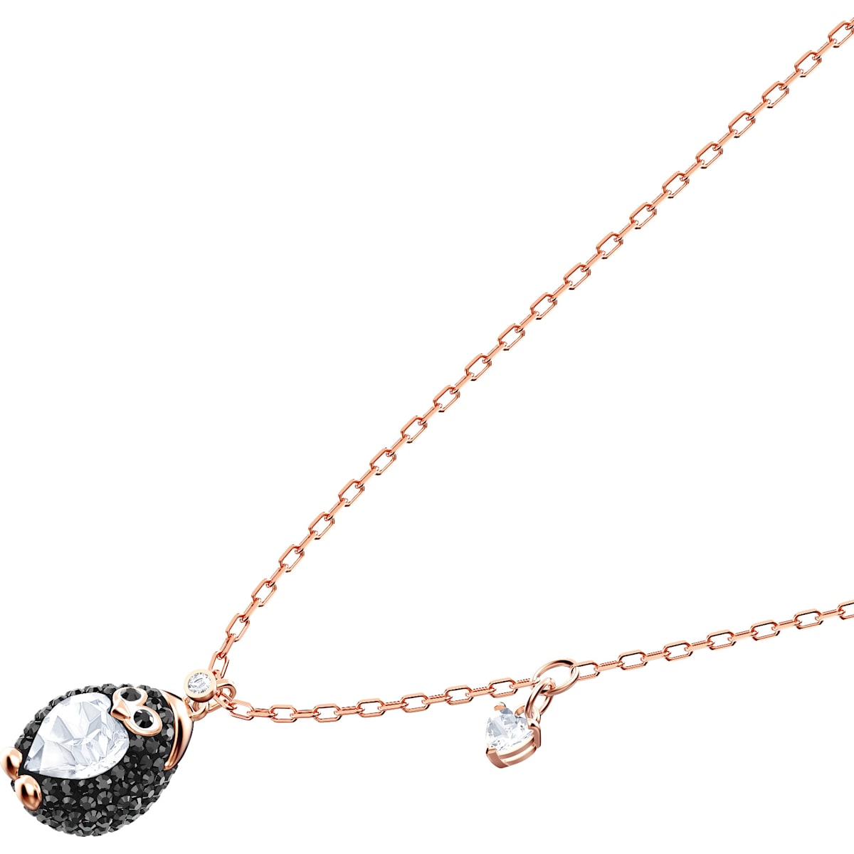 Swarovski - Little Penguin Anhänger, Mehrfarbig, Rosegold-Legierungsschicht - CRYSTAL UNTERBERGER