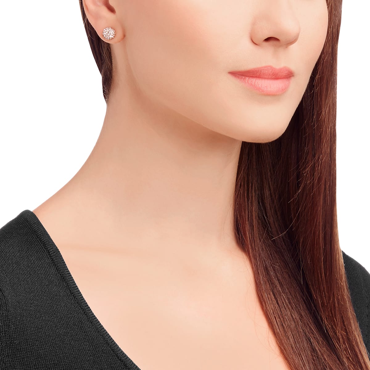 Swarovski - Blow Ohrringe, Rosa, Rosegold-Legierungsschicht - CRYSTAL UNTERBERGER