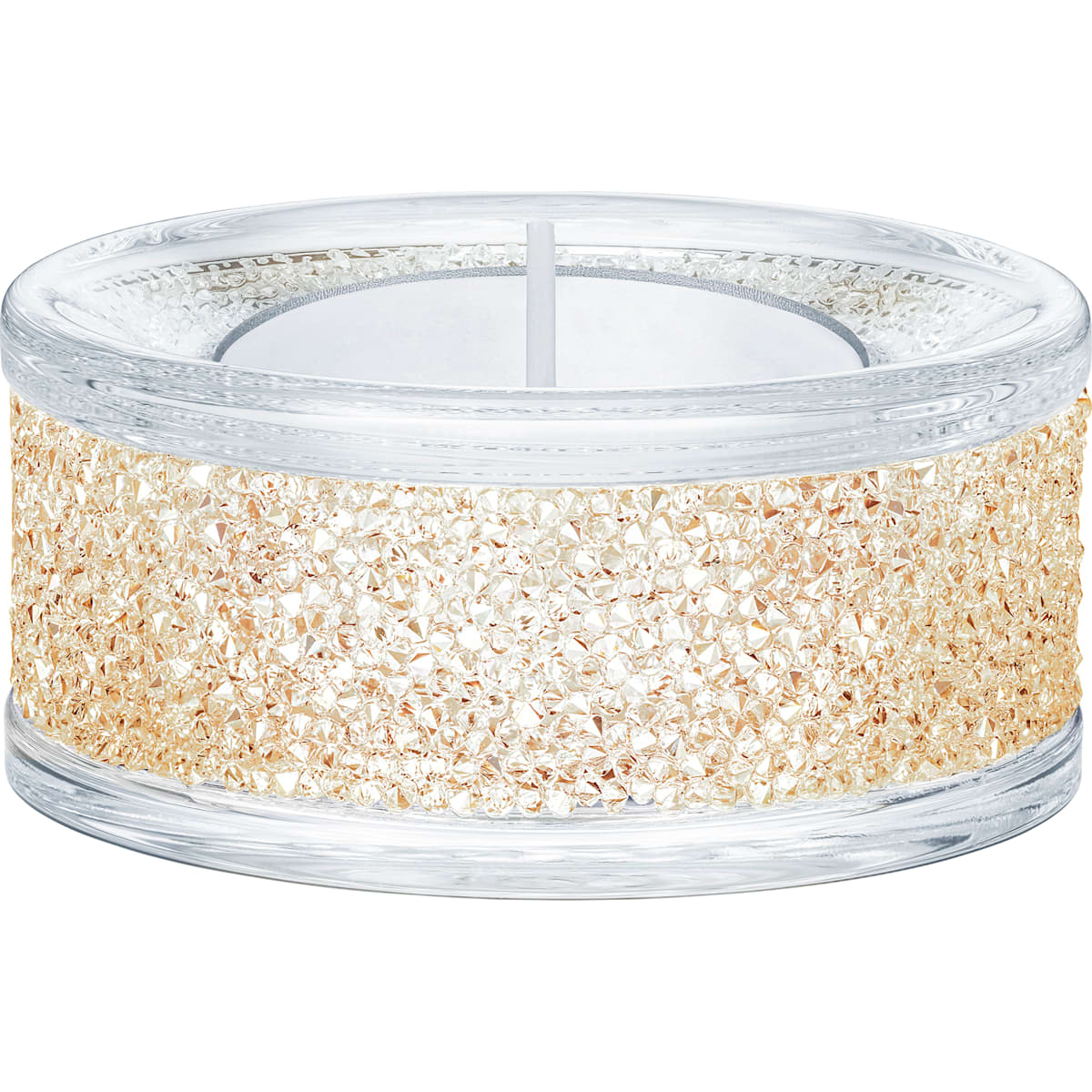SHIMMER:TEA LIGHT HOLDER GOLD TONE