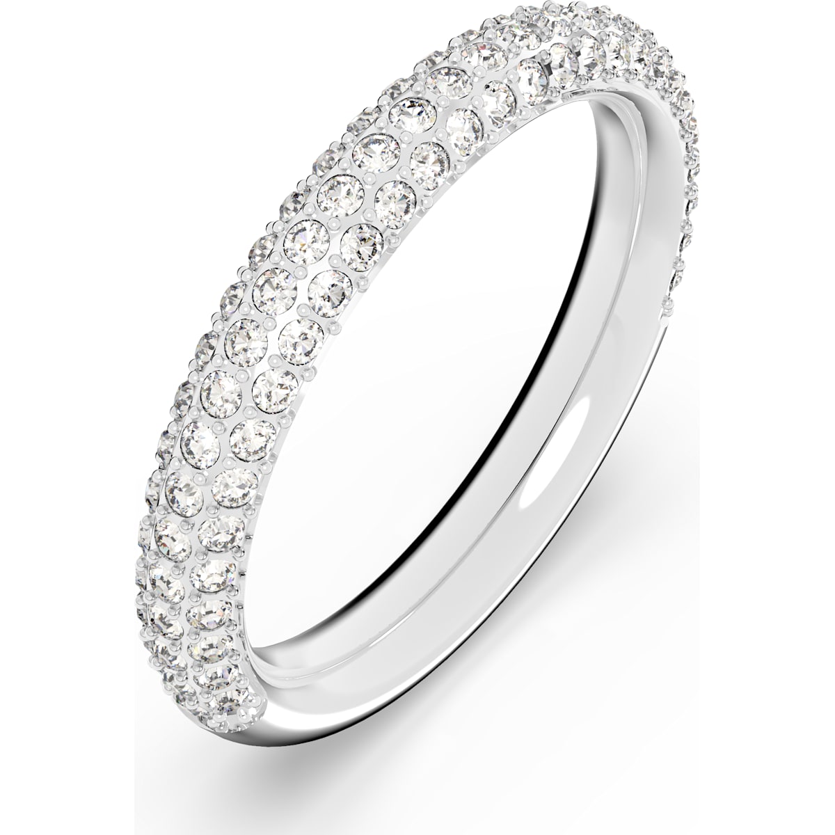Swarovski - Stone Ring, Weiss, Rhodiniert - CRYSTAL UNTERBERGER
