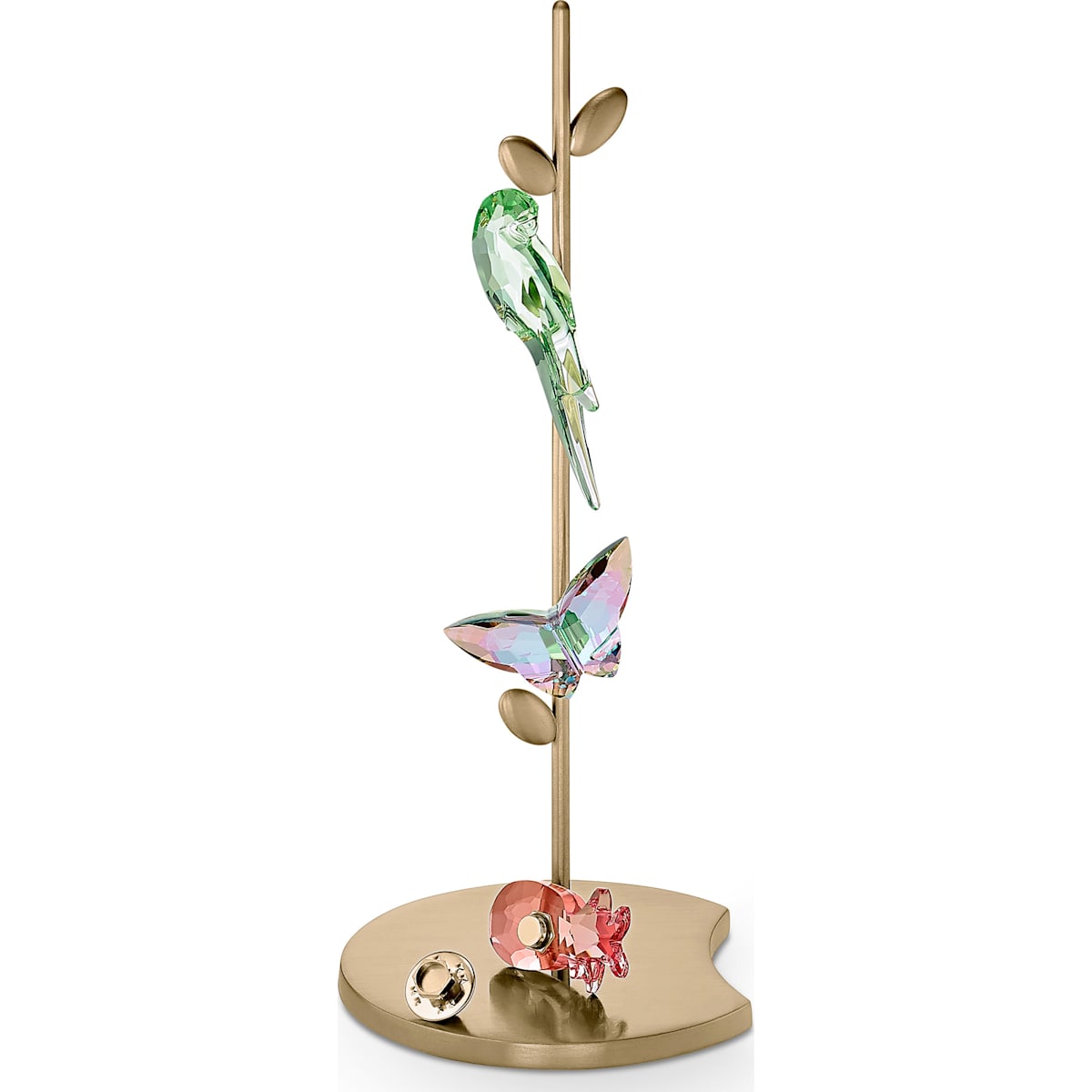 Swarovski - Jungle Beats Papagei Magnet, Grün, Klein - CRYSTAL UNTERBERGER