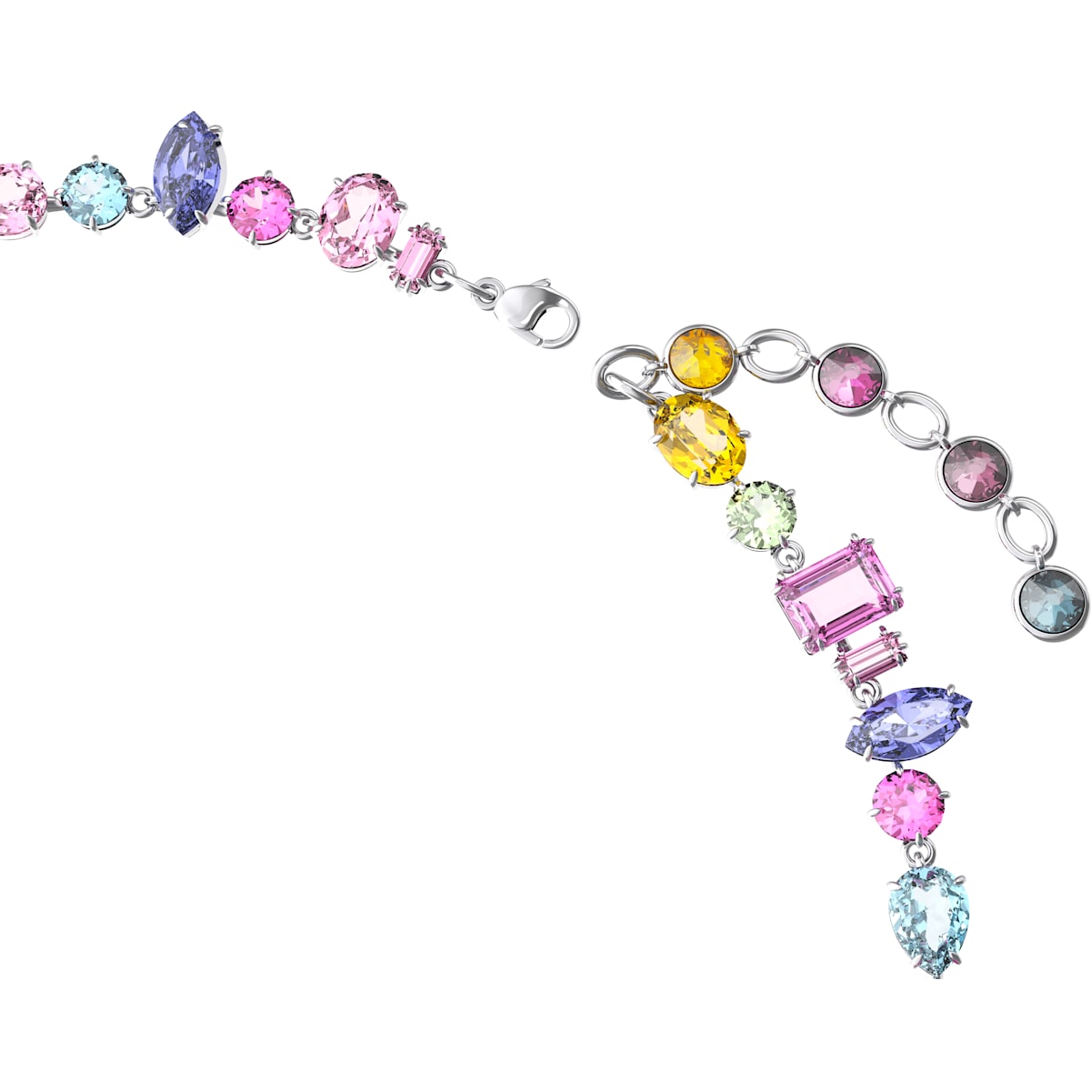 Swarovski - Gema Halskette, Mehrfarbig, Rhodiniert - CRYSTAL UNTERBERGER