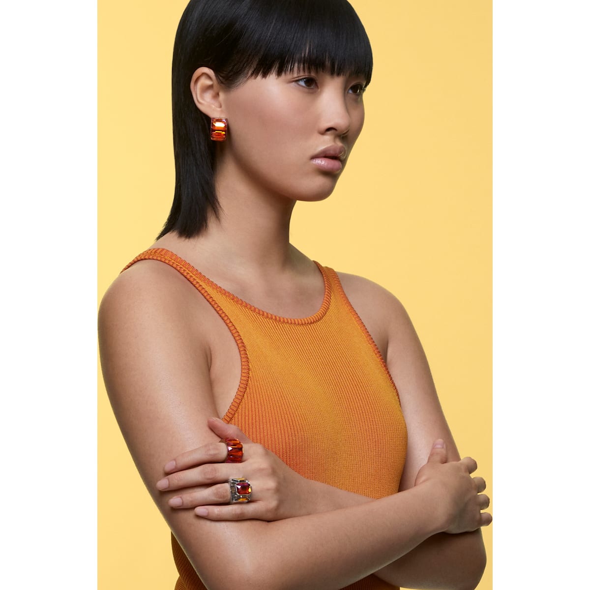 Swarovski - Curiosa Kreolen, Rosa - CRYSTAL UNTERBERGER