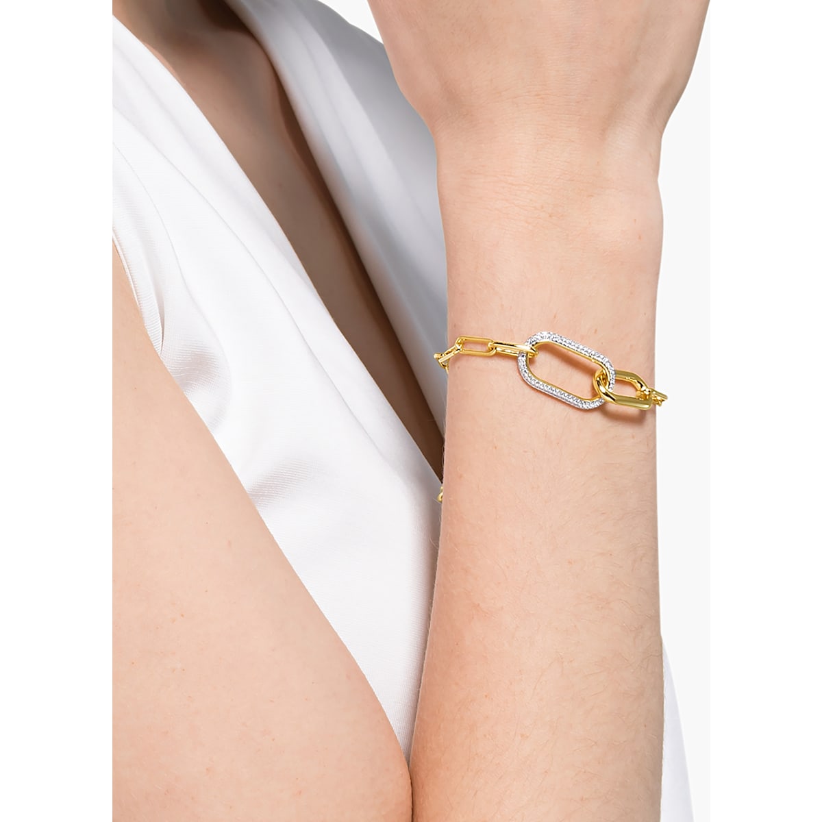 Swarovski - Time Armband, Weiss, Metallmix - CRYSTAL UNTERBERGER