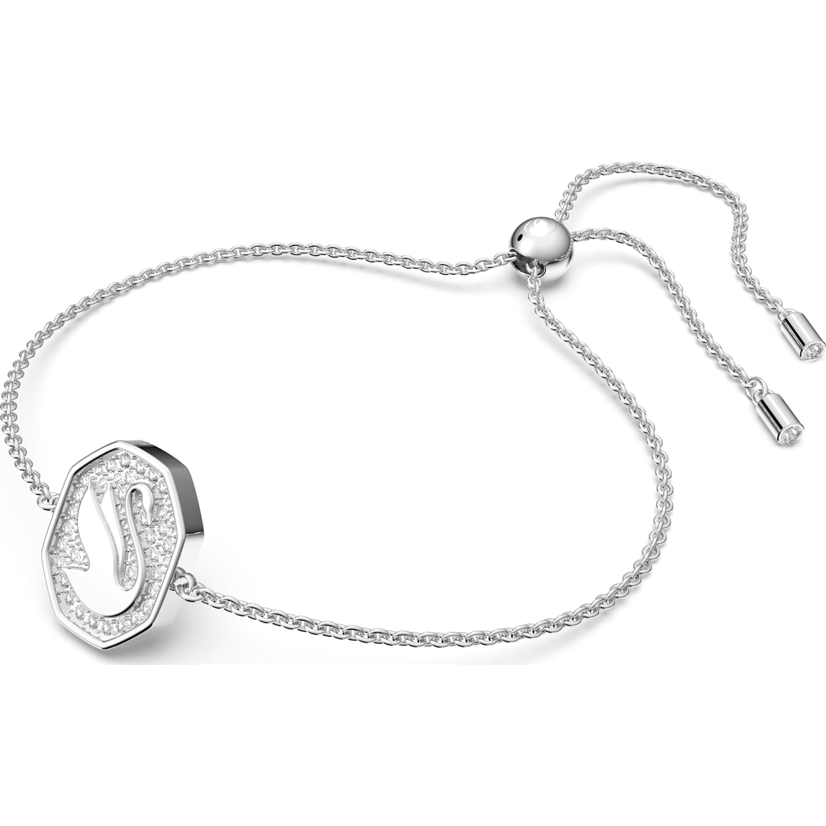 Swarovski - Signum Armband, Schwan, Weiss, Rhodiniert - CRYSTAL UNTERBERGER