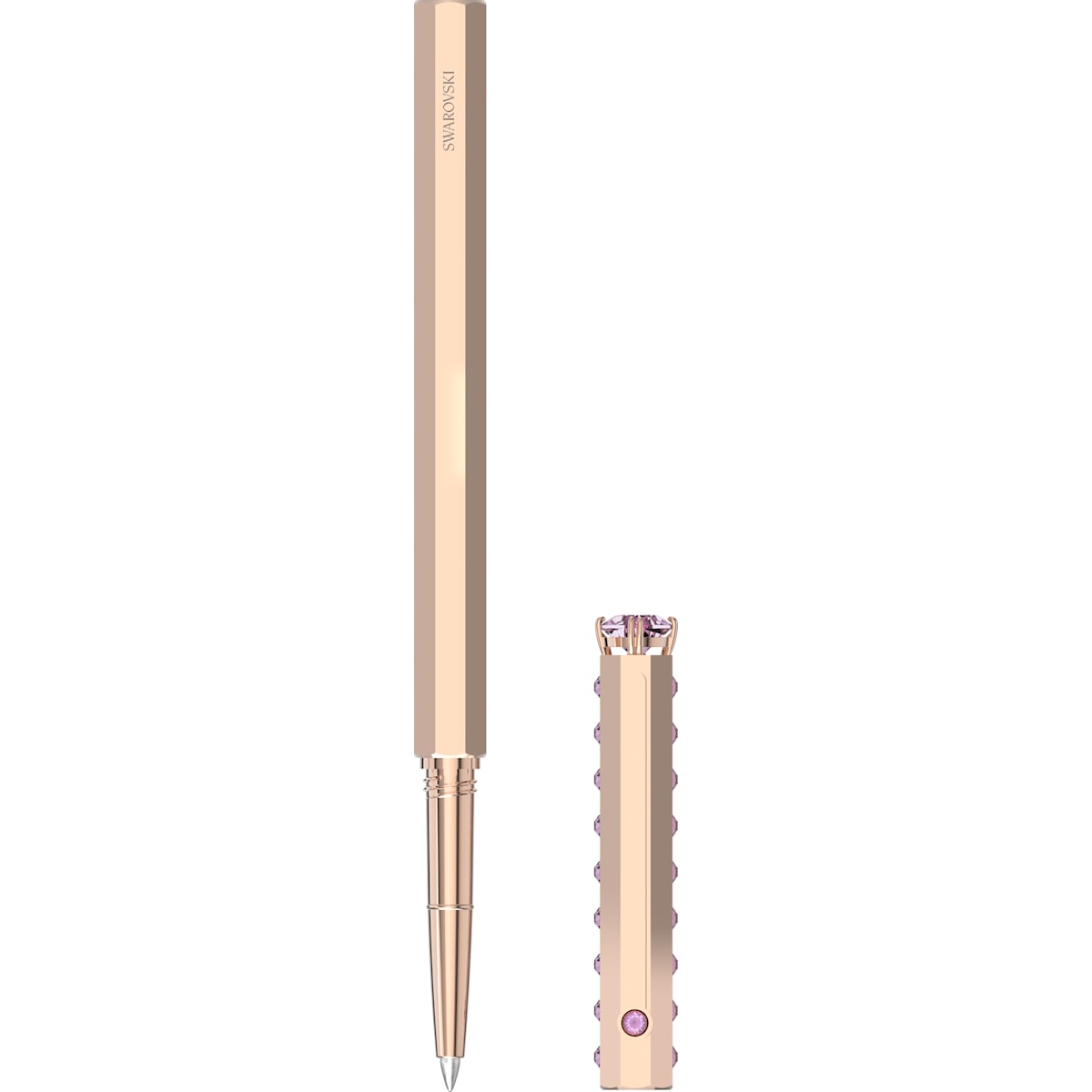 Swarovski - MIL003 Kugelschreiber, Klassisch, Rosa, Rosegold-Legierungsschicht - CRYSTAL UNTERBERGER