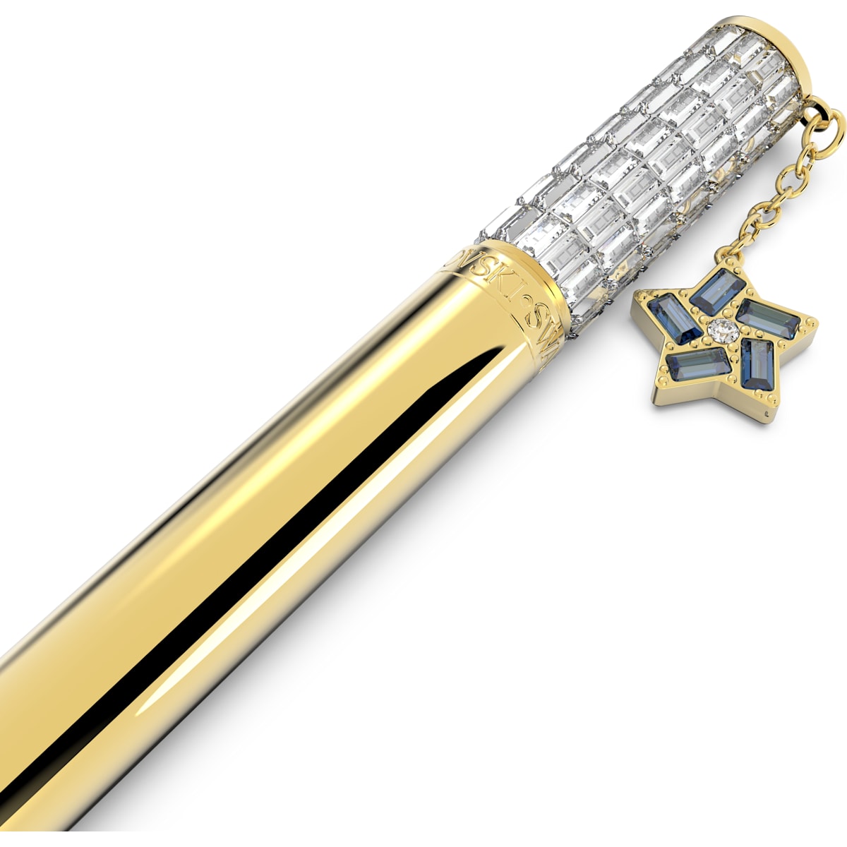 Swarovski - LCT003 Celebration 2022 Kugelschreiber, Stern, Weiß, Goldlegierungsschicht - CRYSTAL UNTERBERGER