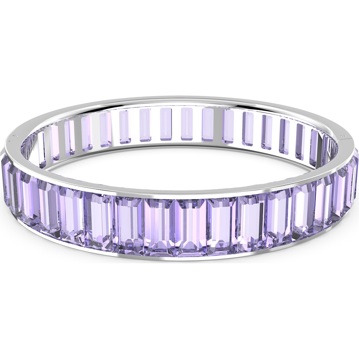 Swarovski - Matrix Armreif, Weiß, Rhodiniert - CRYSTAL UNTERBERGER