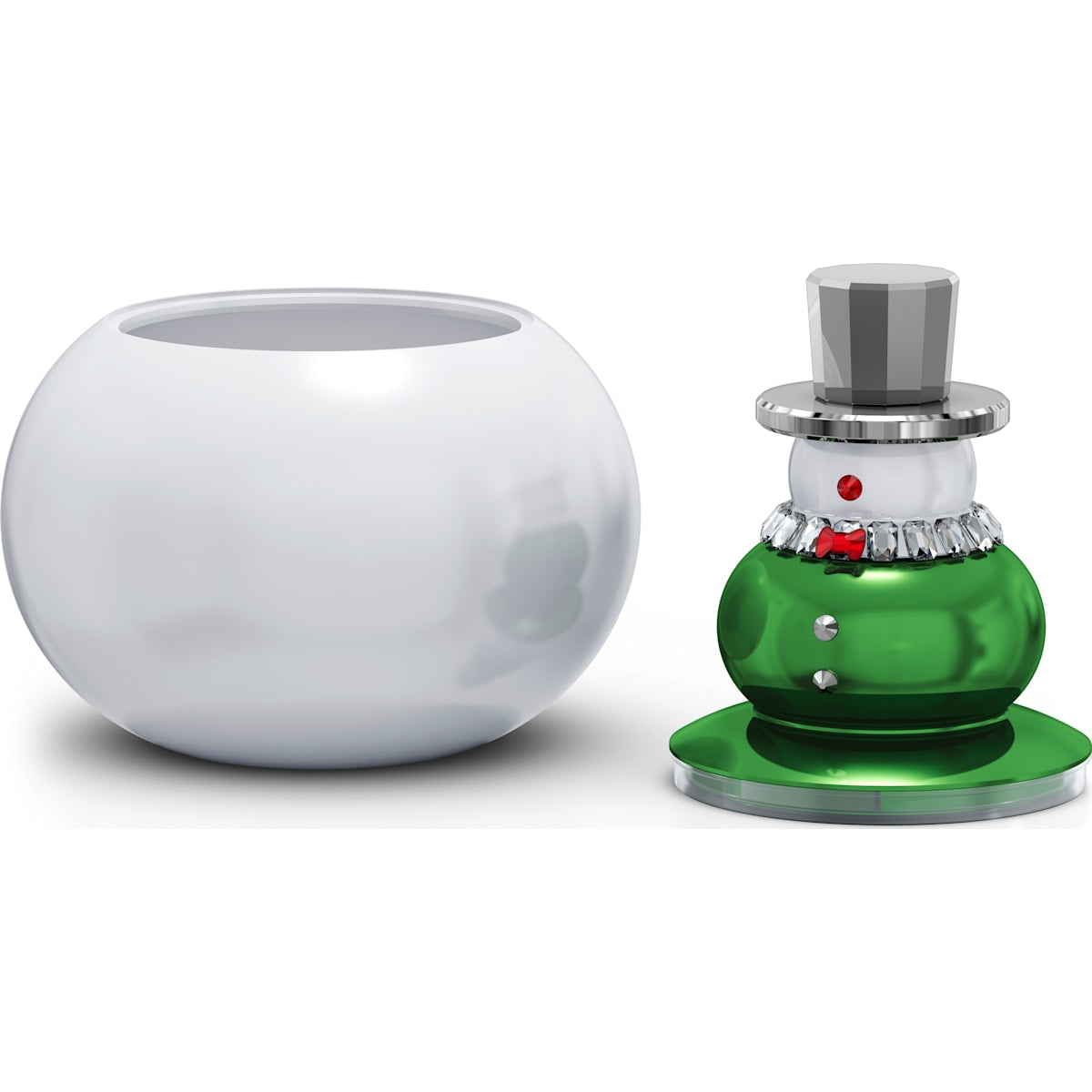 Swarovski - Holiday Cheers Schneemann Bonbonschale - CRYSTAL UNTERBERGER