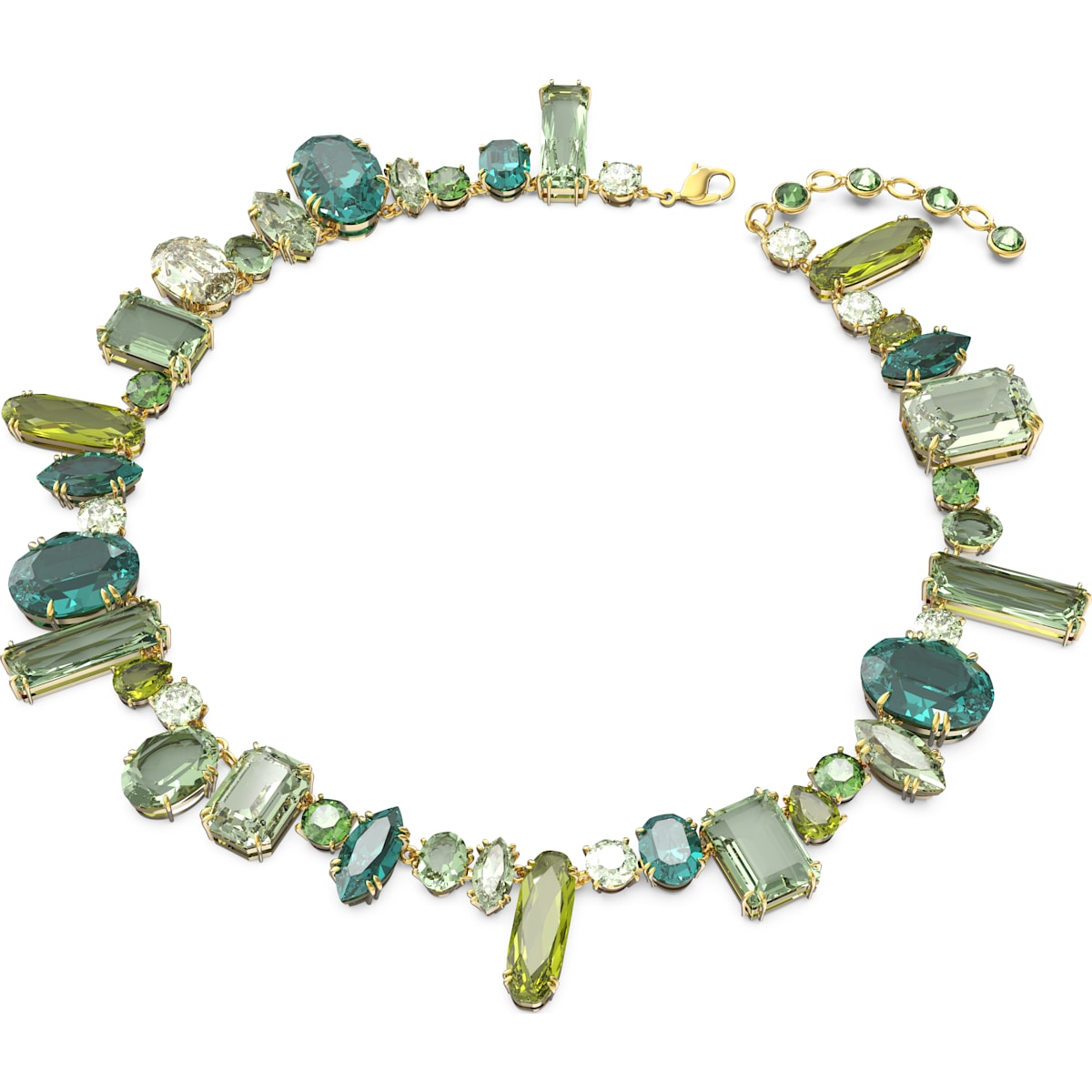 Swarovski - Gema Halskette, Grün, Goldlegierungsschicht - CRYSTAL UNTERBERGER
