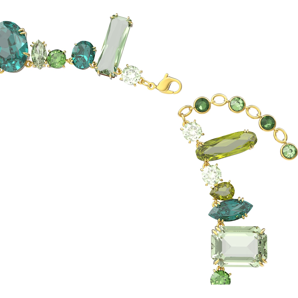 Swarovski - Gema Halskette, Grün, Goldlegierungsschicht - CRYSTAL UNTERBERGER