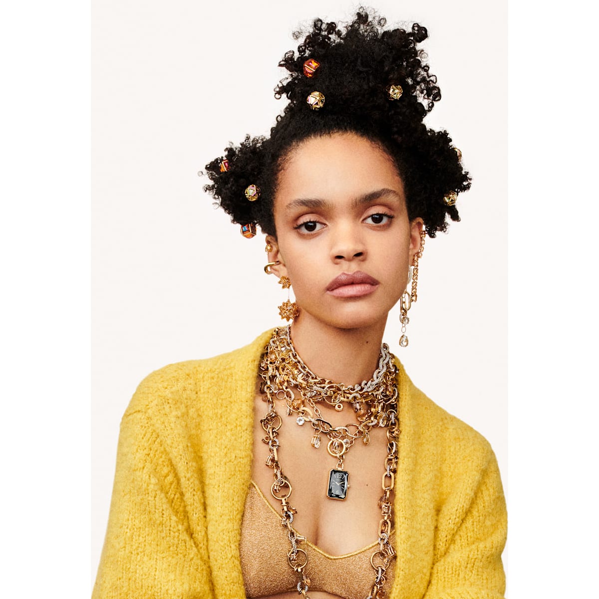 Swarovski - CRA002 Haarnadel, Rosa, Goldlegierungsschicht - CRYSTAL UNTERBERGER