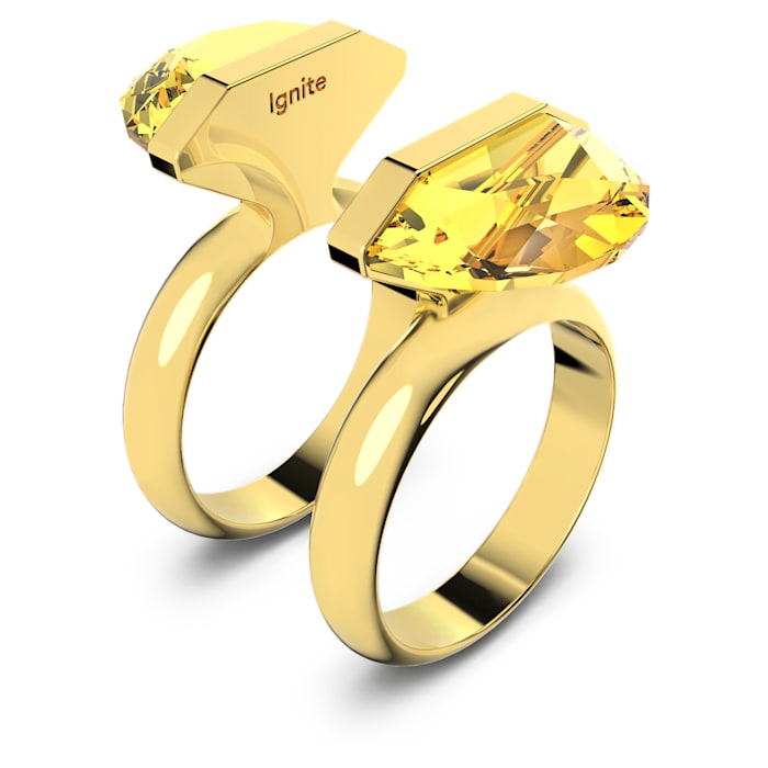 Swarovski - Lucent Ring, Magnetisch, Gelb, Goldlegierungsschicht - CRYSTAL UNTERBERGER