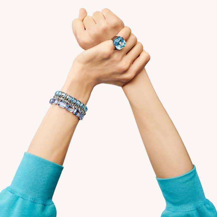 Swarovski - Numina Ring Blau, Rhodiniert - CRYSTAL UNTERBERGER