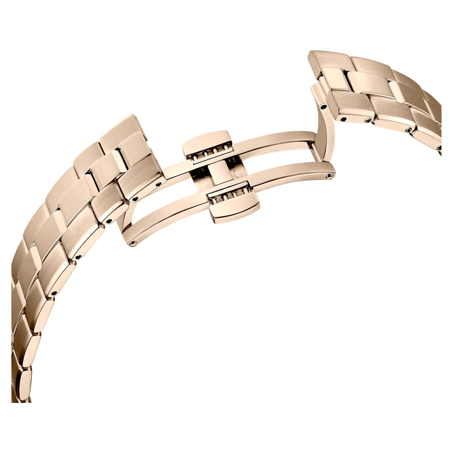 Swarovski - Octea Lux Sport Uhr Metallarmband, Weiss, Goldlegierungsschicht PVD-Finish - CRYSTAL UNTERBERGER