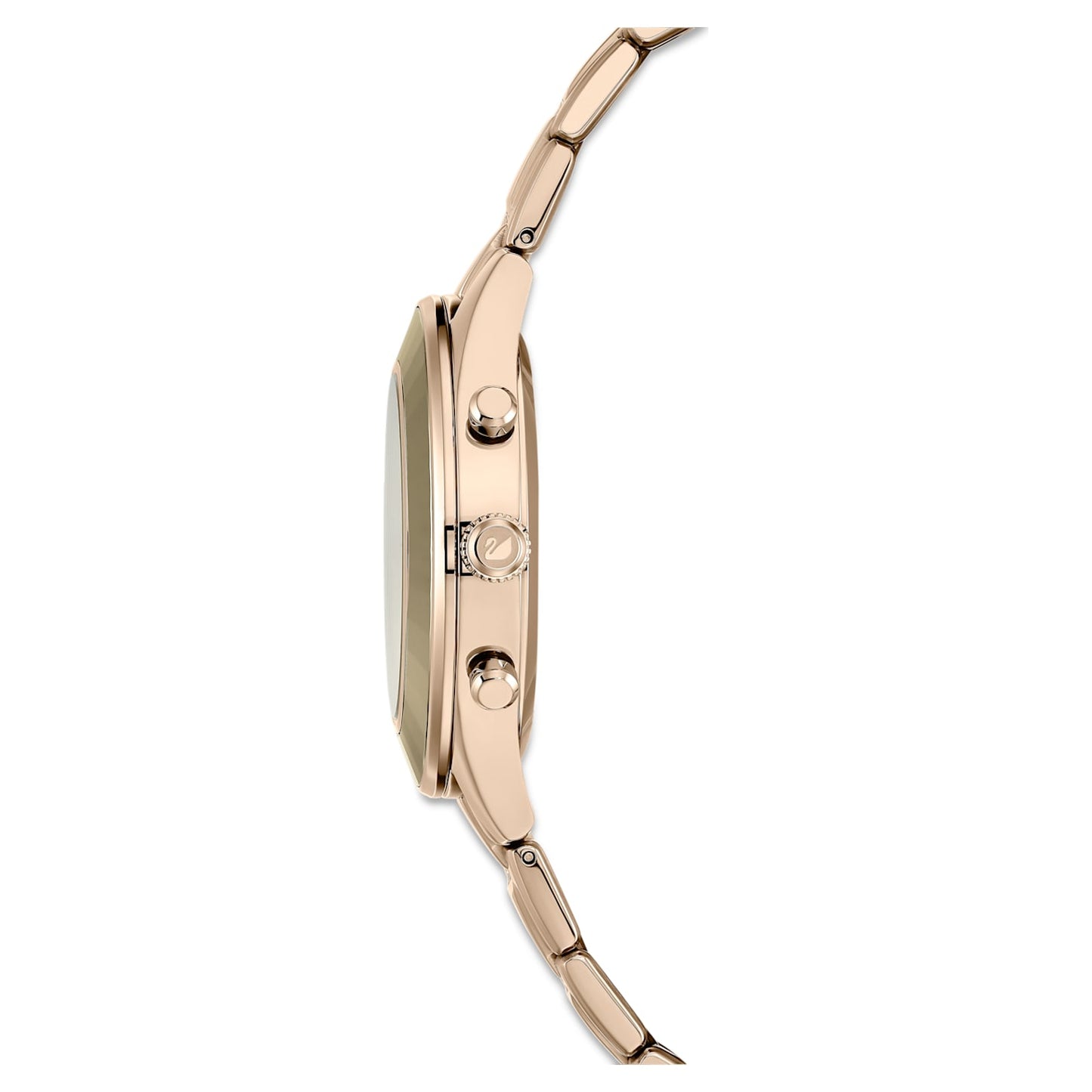 Swarovski - Octea Lux Sport Uhr Metallarmband, Weiss, Goldlegierungsschicht PVD-Finish - CRYSTAL UNTERBERGER