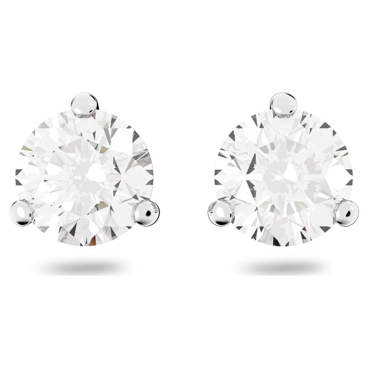 Swarovski - Solitaire Ohrstecker, Weiss, Rosegold-Legierungsschicht - CRYSTAL UNTERBERGER