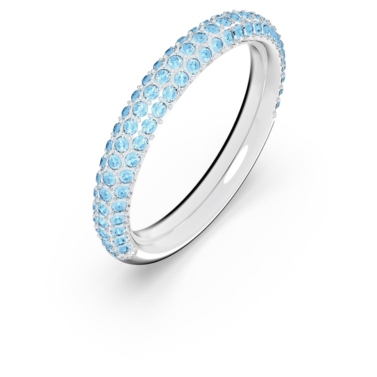 Swarovski - Stone Ring Blau, Rhodiniert - CRYSTAL UNTERBERGER