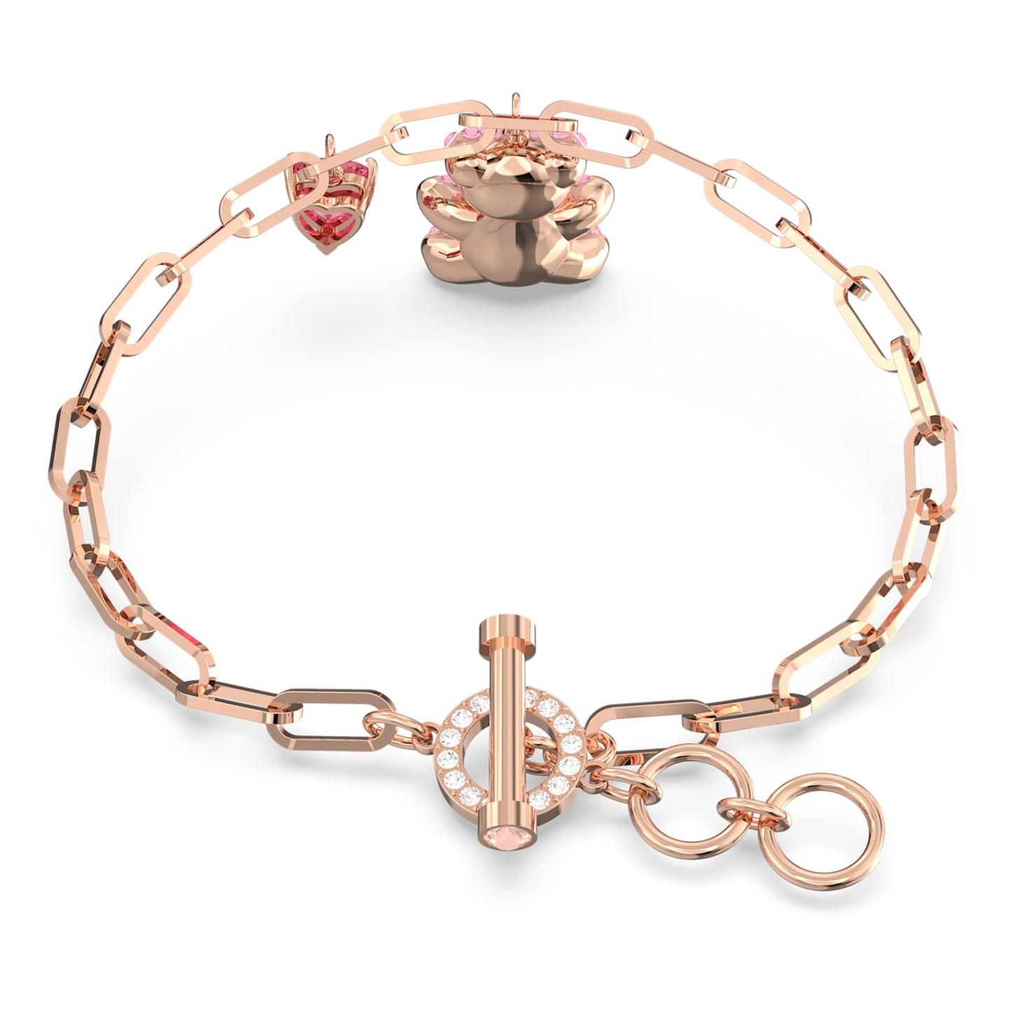 Swarovski - Teddy Armband Rosa, Roségold-Legierungsschicht - CRYSTAL UNTERBERGER