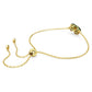 Idyllia Armband Verschiedene Schliffe, Glücksklee, Grün, Goldlegierungsschicht