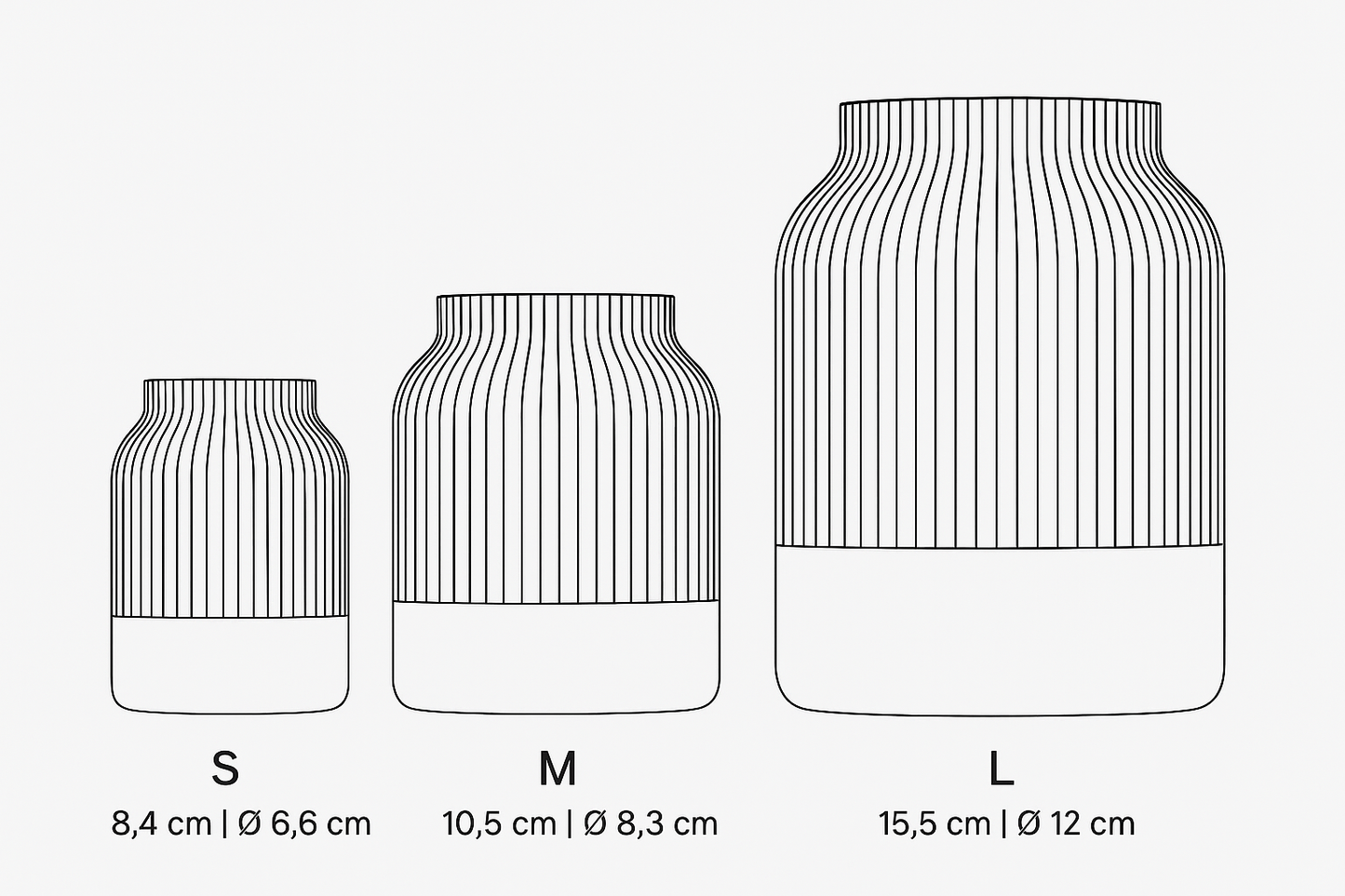 Deko Vase Rosalp - minze