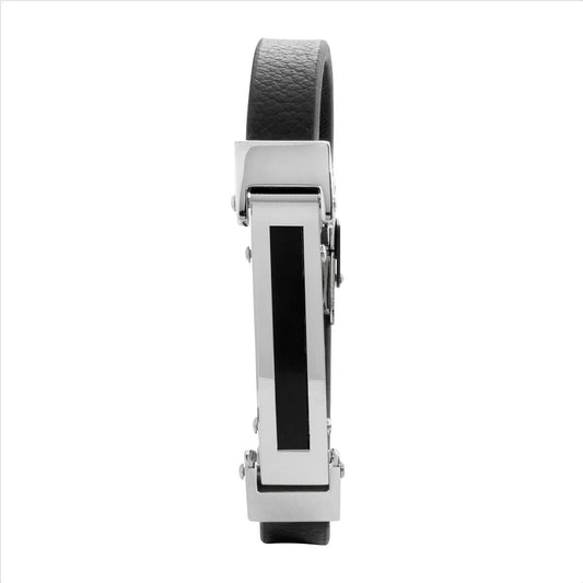 Lederarmband schwarz - CRYSTAL UNTERBERGER