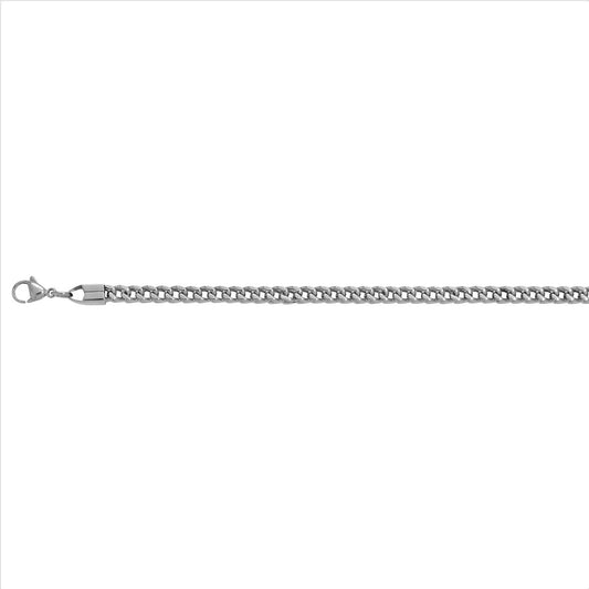 Stahlarmband Vierkant 4.0 matt 20cm