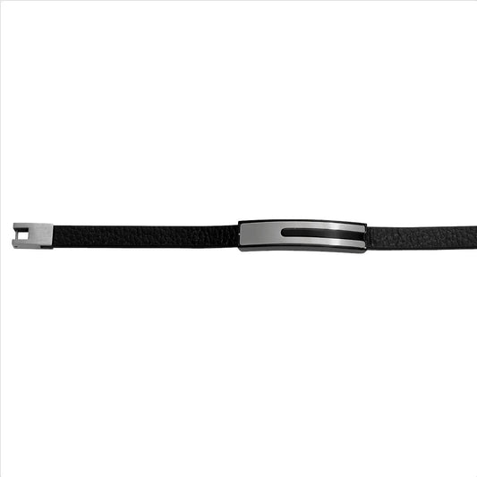 Lederarmband schwarz - CRYSTAL UNTERBERGER