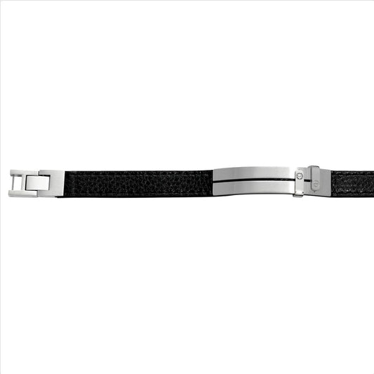 Lederarmband schwarz - CRYSTAL UNTERBERGER