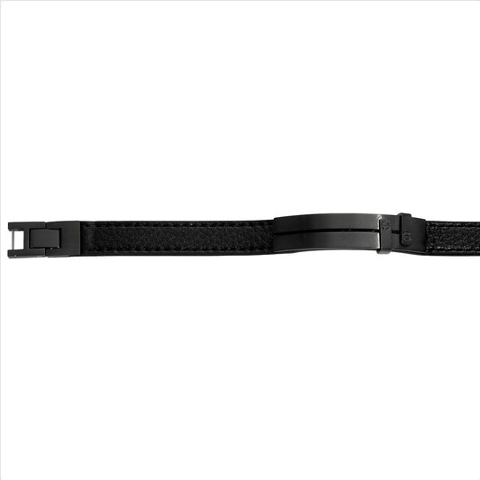 Lederarmband schwarz - CRYSTAL UNTERBERGER