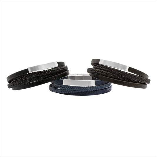 Lederarmband schwarz