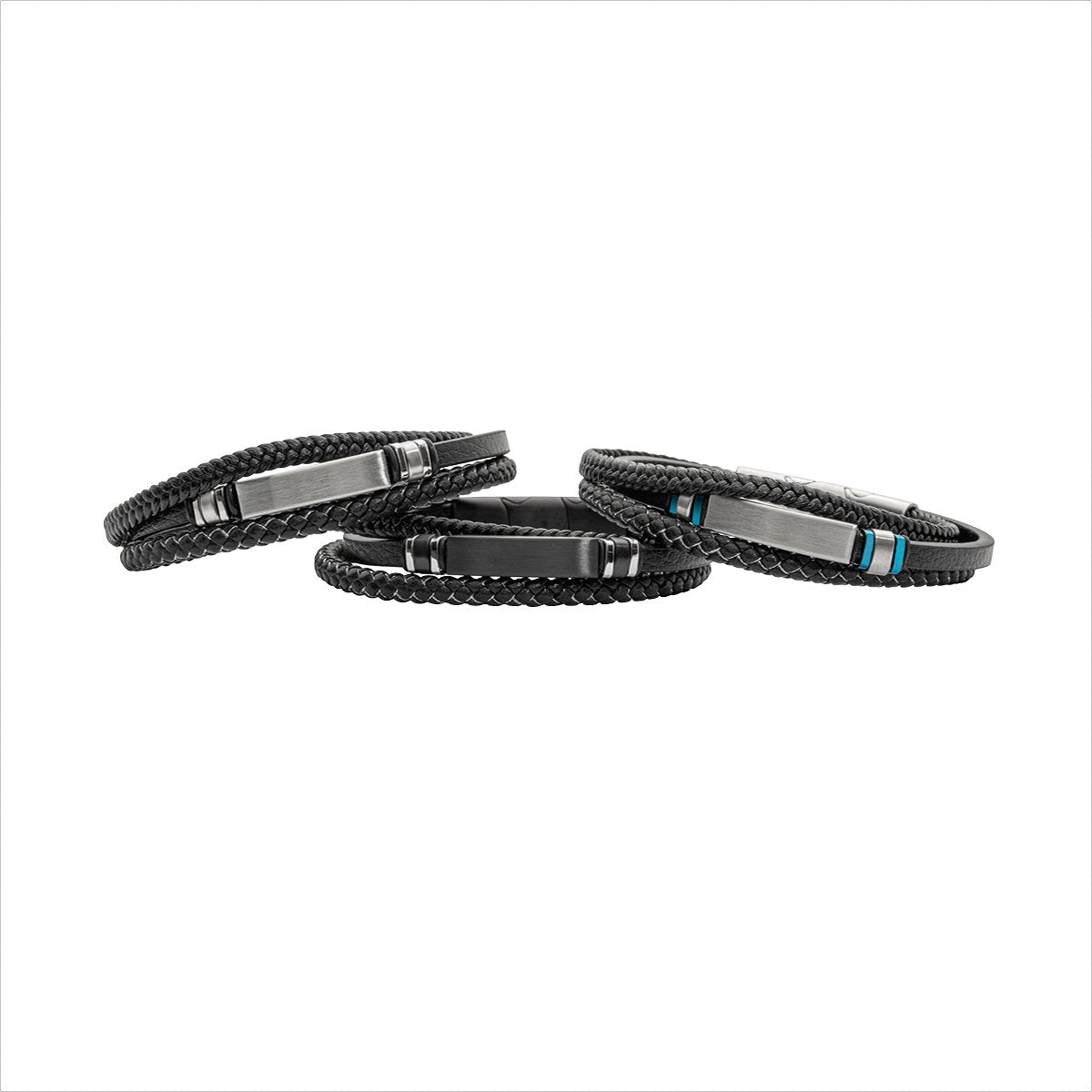 Lederarmband stahl