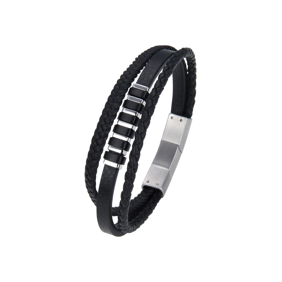 Auranto - Lederarmband schwarz - CRYSTAL UNTERBERGER