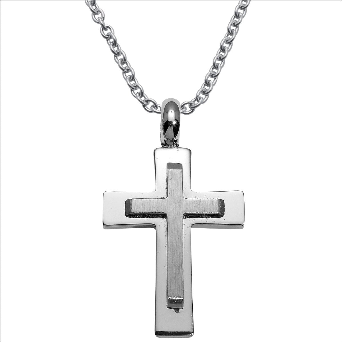 Stahlcollier Kreuz