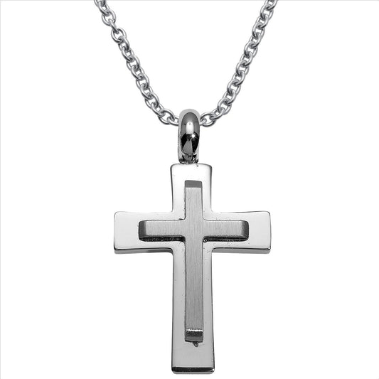 Stahlcollier Kreuz
