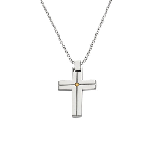 Stahlcollier Kreuz