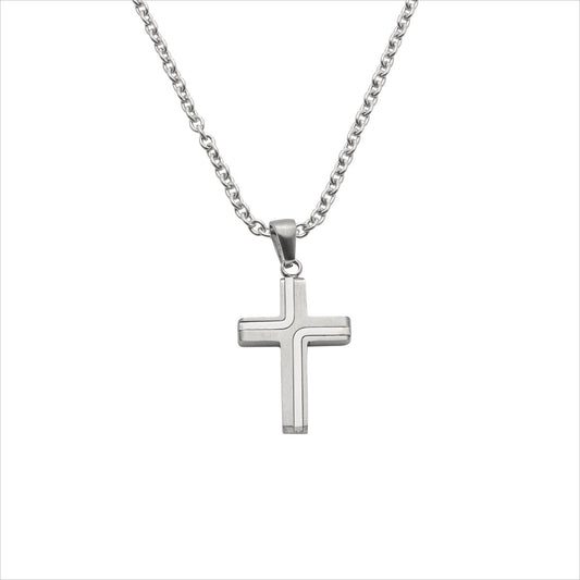 Stahlcollier Kreuz