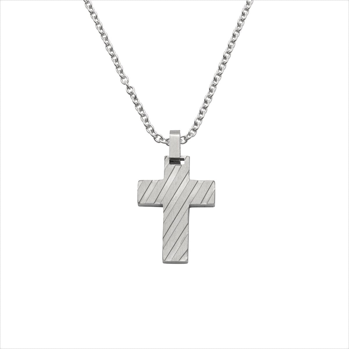 Stahlcollier Kreuz